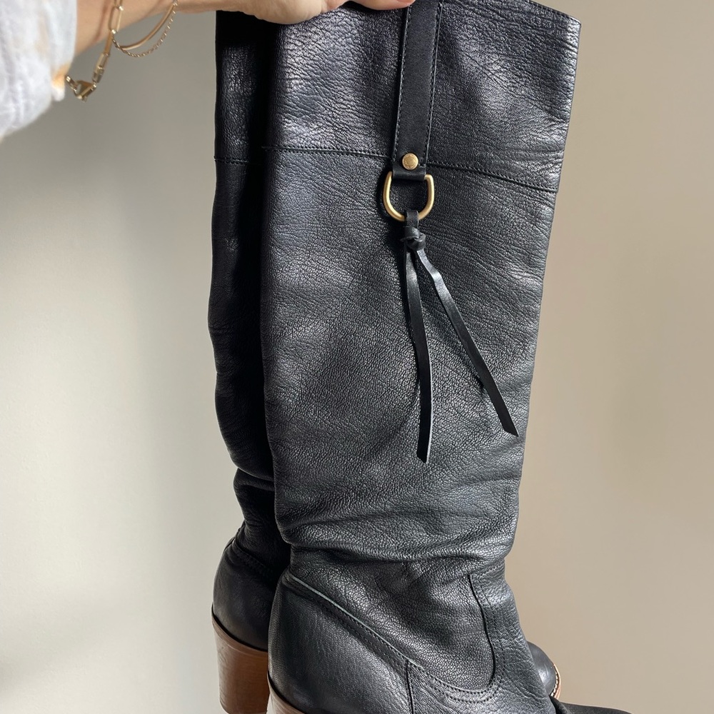 Vintage Coach knee high boots sz 8.5 Loeffler Randall riding boots - Picture 3 of 5